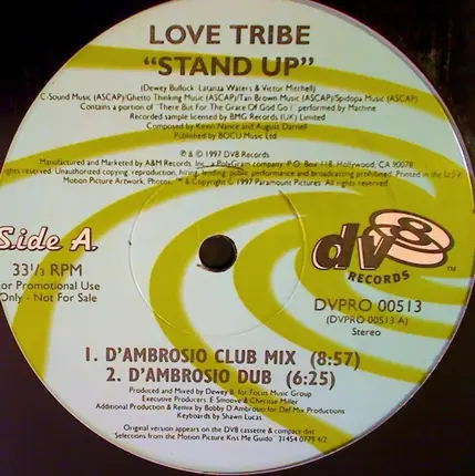 Love Tribe / Panic Patrol - Stand Up / Out Of Control