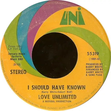 Love Unlimited - Walkin' In The Rain With The One I Love