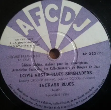 Lovie Austin's Blues Serenaders - Frog Tongue Stomp / Jackass Blues