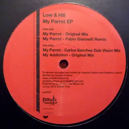 Low & Hill - My Parrot EP