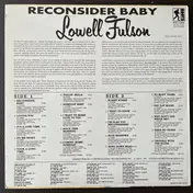Lowell Fulson - Reconsider Baby