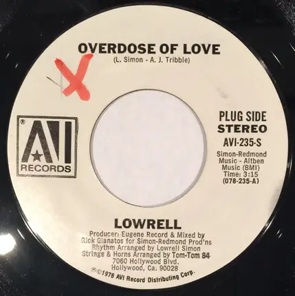 Lowrell Simon - Overdose Of Love