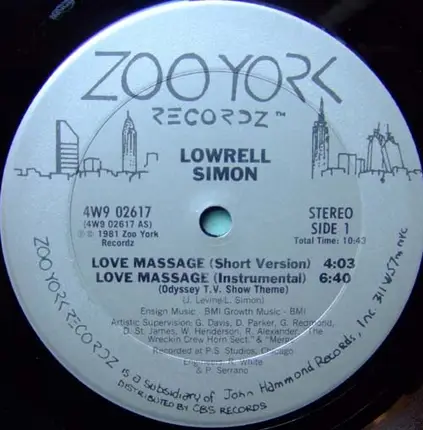 Lowrell Simon - Love Massage