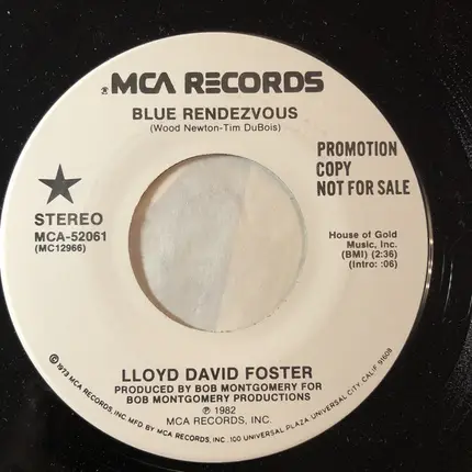 Lloyd David Foster - Blue Rendezvous