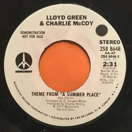 Lloyd Green & Charlie McCoy - Theme From "A Summer Place"