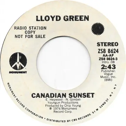 Lloyd Green - Canadian Sunset