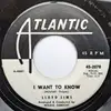 7inch Vinyl Single - Lloyd Sims - I Want To Know / For Sentimental Reasons