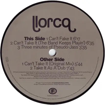 Llorca - Can't Take It