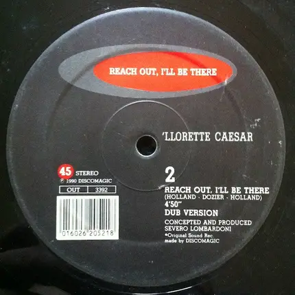 Llorette Caesar - Reach Out, I'll Be There