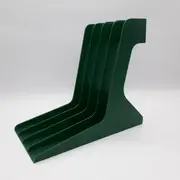 Vinyl Storage - LP-Winkel, 70er Jahre - in grün, geschwungene Form, für ca. 30 LPs