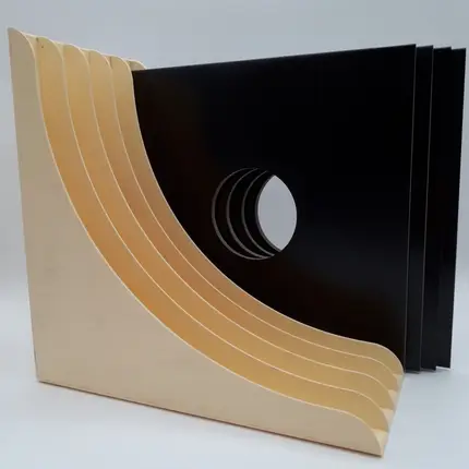 LP-Winkel, 70er Jahre - in hellbeige, für ca. 50  LPs