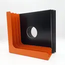 Vinyl Storage - LP-Winkel, 70er Jahre - in orange,  für ca. 40 LPs