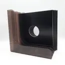 Vinyl Storage - LP-Winkel, 70er Jahre - in transparent grau mit runden Kanten, für ca. 40 LPs