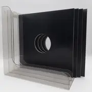 Vinyl Storage - LP-Winkel, 70er Jahre - in transparent, für ca. 40 LPs