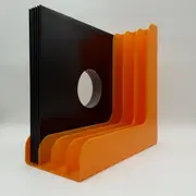 Vinyl Storage - LP-Winkel, 70er Jahre - in orange, für ca. 40 LPs
