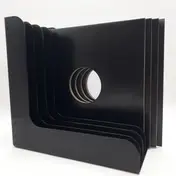 LP-Box zur Aufbewahrung - für ca. 40 LPs, in schwarz