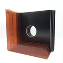Vinyl Storage - LP-Winkel, 80er Jahre - in transparent braun, für ca. 40 LPs
