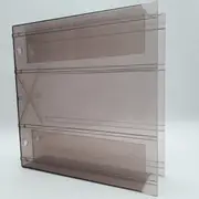 Vinyl Storage - LP-Box 70er Jahre - in transparent grau, für ca. 20 LPs