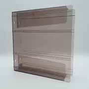 Vinyl Storage - LP-Box 70er Jahre - in transparent grau, für ca. 20 LPs