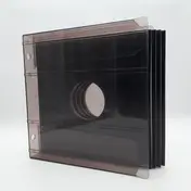LP-Box zur Aufbewahrung - in transparent grau, für ca. 20 LPs