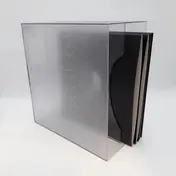 LP-Box zur Aufbewahrung - in transparent, für ca. 40 LPs