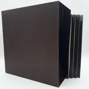 LP-Box zur Aufbewahrung - in dunkelbraun von Fa. Böhl/Berghausen, für ca. 40 LPs