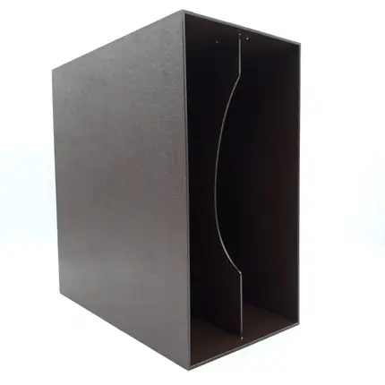 LP-Box 70er Jahre - in dunkelbraun, für ca. 40 LPs