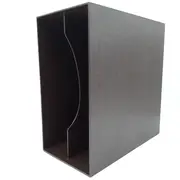 Vinyl Storage - LP-Box 70er Jahre - in dunkelbraun, für ca. 40 LPs