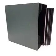 Vinyl Storage - LP-Box 70er Jahre - in dunkelgrün, für ca. 40 LPs