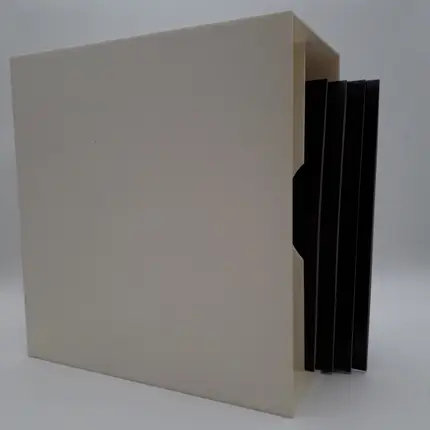 LP-Box 70er Jahre - in eigelb, für ca. 40 LPs
