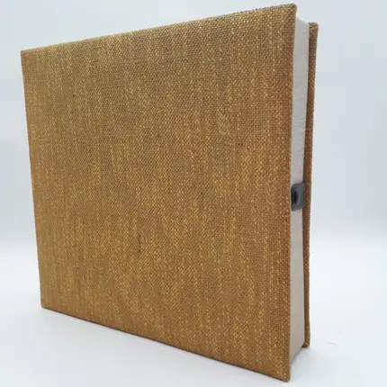 LP-Box 70er Jahre - in gelb, für ca. 20 LPs