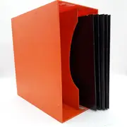 Vinyl Storage - LP-Box 70er Jahre - in orange, für ca. 40 LPs