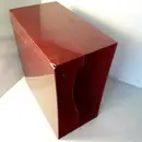 Vinyl Storage - LP-Box 70er Jahre - in rot mit Glitzer, für ca. 40 LPs