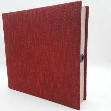 LP-Box 70er Jahre - in rot, für ca. 20 LPs