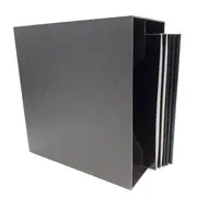 Vinyl Storage - LP-Box 70er Jahre - in schwarz, für ca. 40 LPs