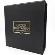 Vinyl Storage - LP-Box 70er Jahre - in schwarz/gold mit Aufschrift, für ca. 20  LPs