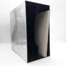 Vinyl Storage - LP-Box 70er Jahre - in silber, marmoriert, für ca. 40 LPs