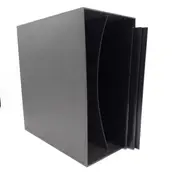 Vinyl Storage - LP-Box 70er Jahre - in grau, für ca. 40 LPs