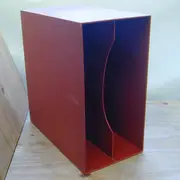 Protection - LP-Box, 70er Jahre - in dunkelrot, für ca. 40 LPs