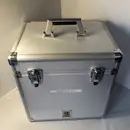 Vinyl Storage - LP Case - in silber, für ca. 60 LPs