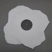 Protection - LP Innenhuellen - 10 Stück weiß, gefüttert, antistatisch