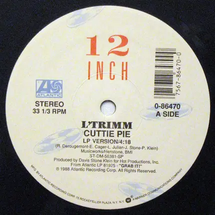 L'Trimm - Cuttie Pie / We Can Rock The Beat