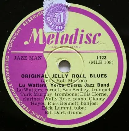 Lu Watters And The Yerba Buena Jazz Band - At A Georgia Camp Meeting / Original Jelly Roll Blues