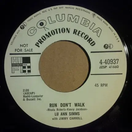 Lu Ann Simms - Run, Don't Walk