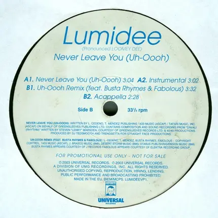 Lumidee - Never Leave You (Uh-Oooh)