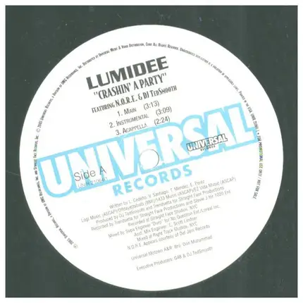 Lumidee Feat. N.O.R.E. Feat. DJ Ted Smooth - Crashin' A Party