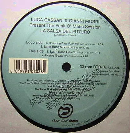 Luca Cassani & Gianni Morri Present The Funk'O' Matic Session - La Salsa Del Futuro