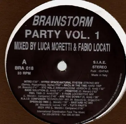 Luca Moretti & Fabio Locati - Brainstorm Party Vol. 1
