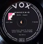 10'' - Luciano Beretta , Jan Langosz - Pinocchio