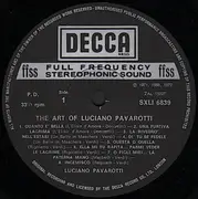 LP - Luciano Pavarotti - The Art Of Pavarotti